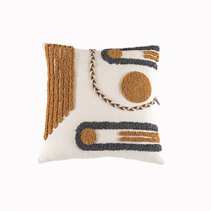 Ethnic Hand-Tufted Velvet Pillow Cover