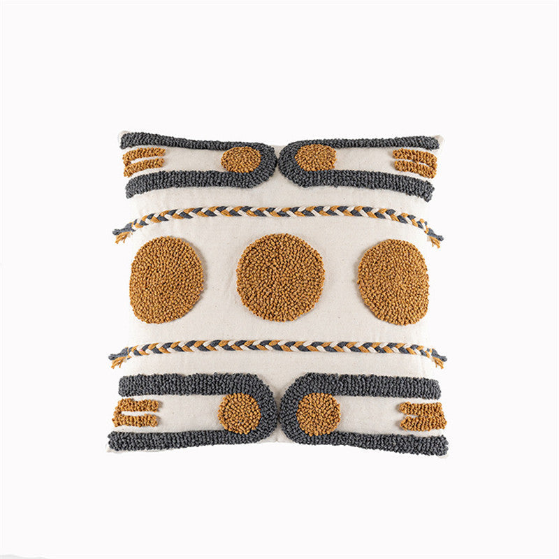 Ethnic Hand-Tufted Velvet Pillow Cover