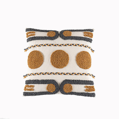 Ethnic Hand-Tufted Velvet Pillow Cover