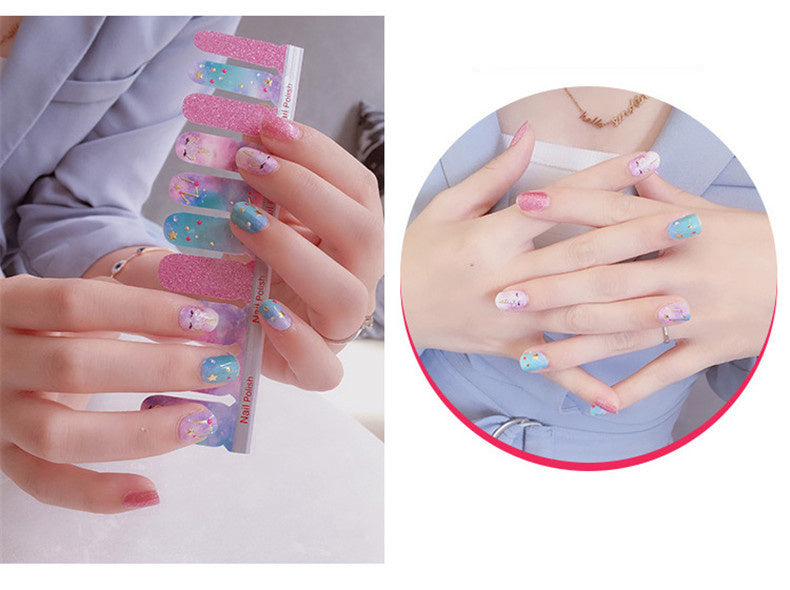 Shell 3D Bronzing Nail Stickers (20 Double Row)