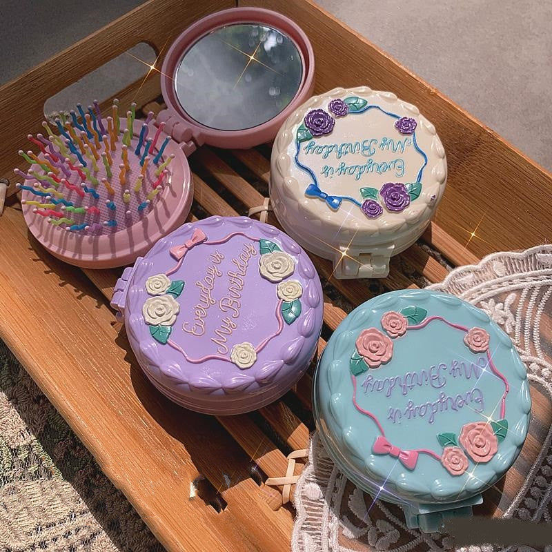 Folding Mini Airbag Massage Hair Brush