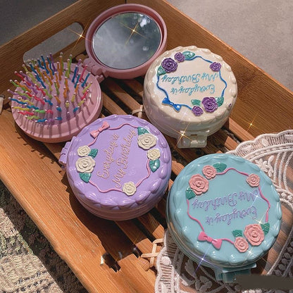 Folding Mini Airbag Massage Hair Brush