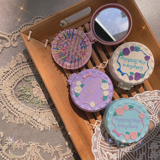 Folding Mini Airbag Massage Hair Brush