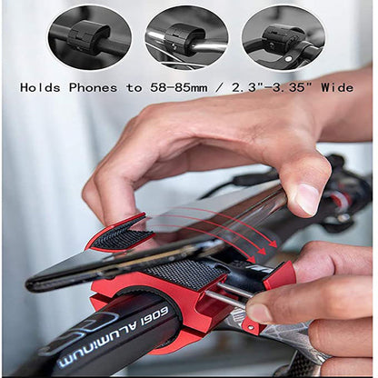 Bike Phone Mount Folding Motorcycle Phone Holder Aluminum Universal Cell Phone Bicycle Stand