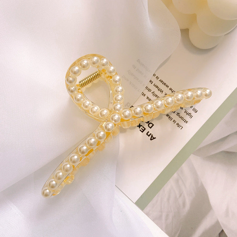 Korean Pearl Bowknot Hair Clip