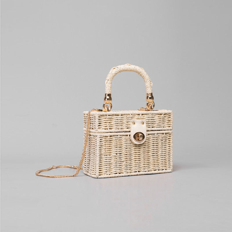Girls Chain Handmade Rattan Bag