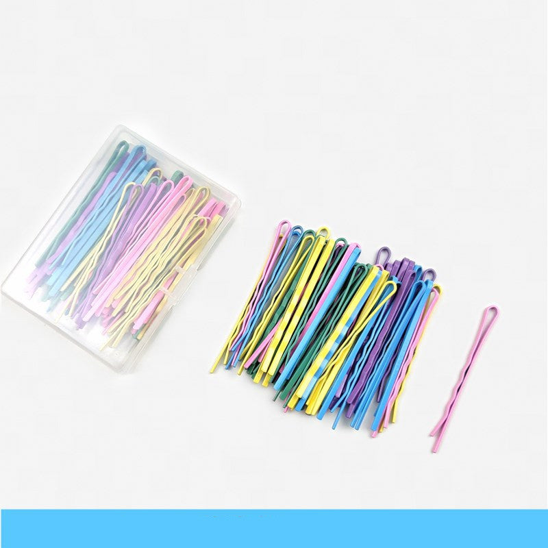 50 Pieces of Korean Exquisite One-Word Clip Hairpins