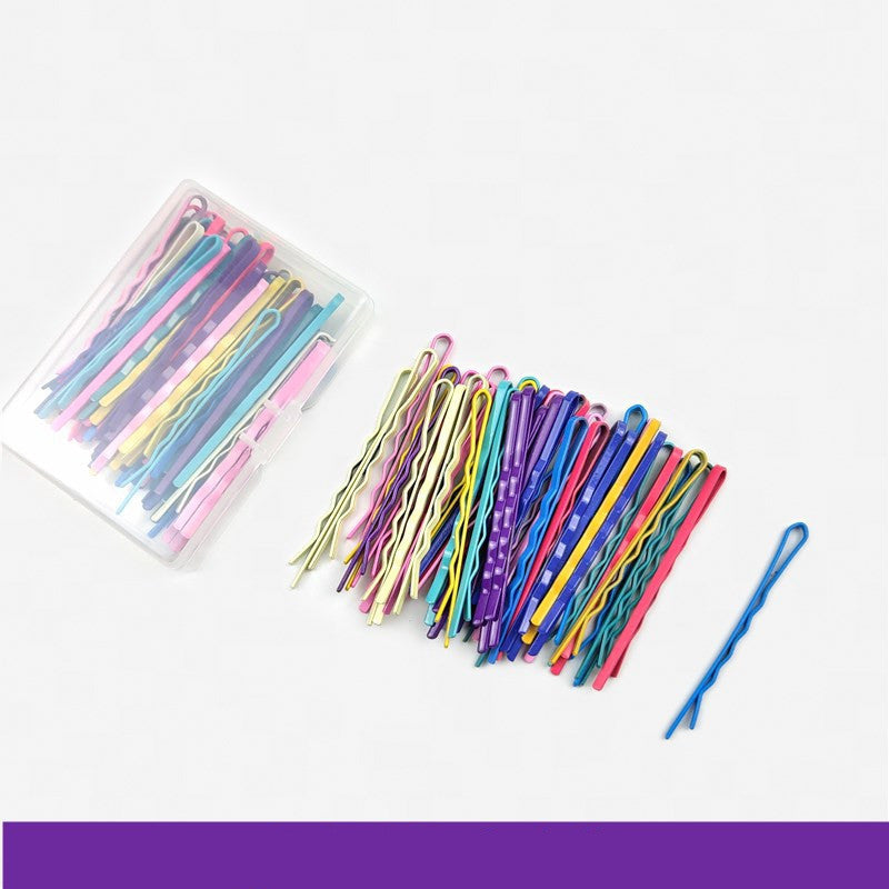 50 Pieces of Korean Exquisite One-Word Clip Hairpins