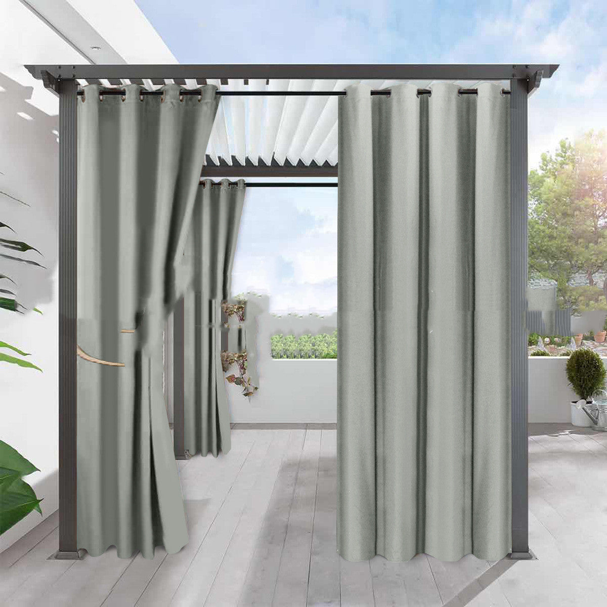 Blackout Linen Heat Insulation Curtain