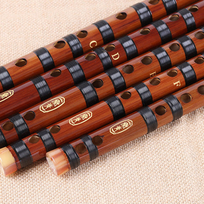High Quality Bamboo Flute - Professional Chinese Dizi in C/D/E/F/G Key, 5 Colors