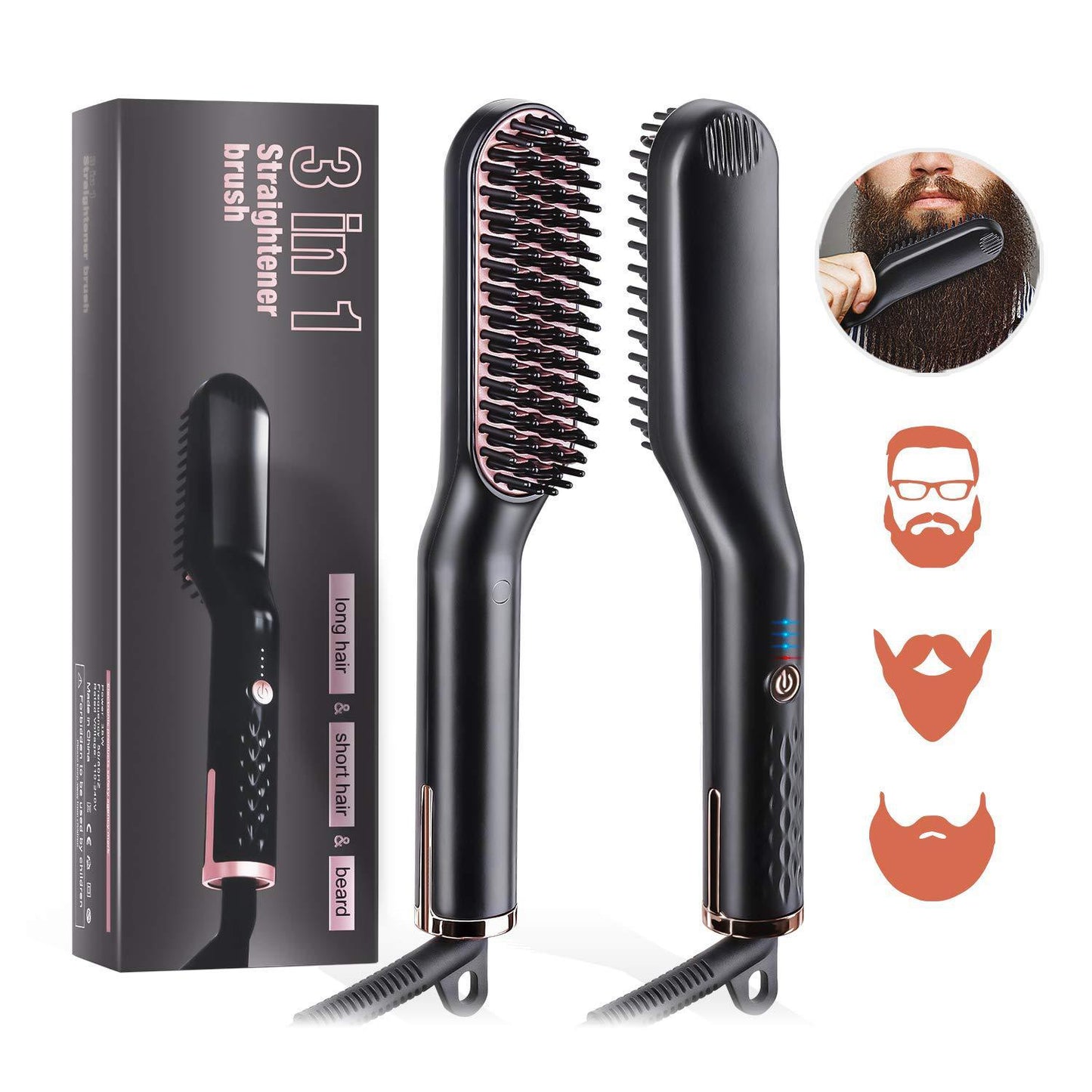 Hair Styling Comb Straightener