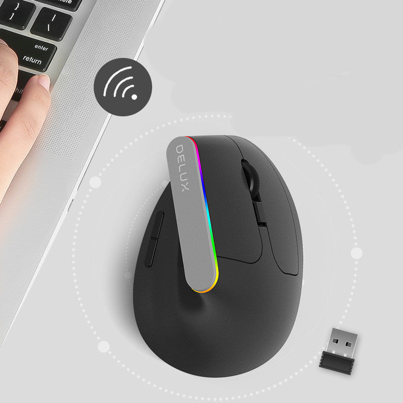 Ergonomic Vertical Wireless USB Mouse