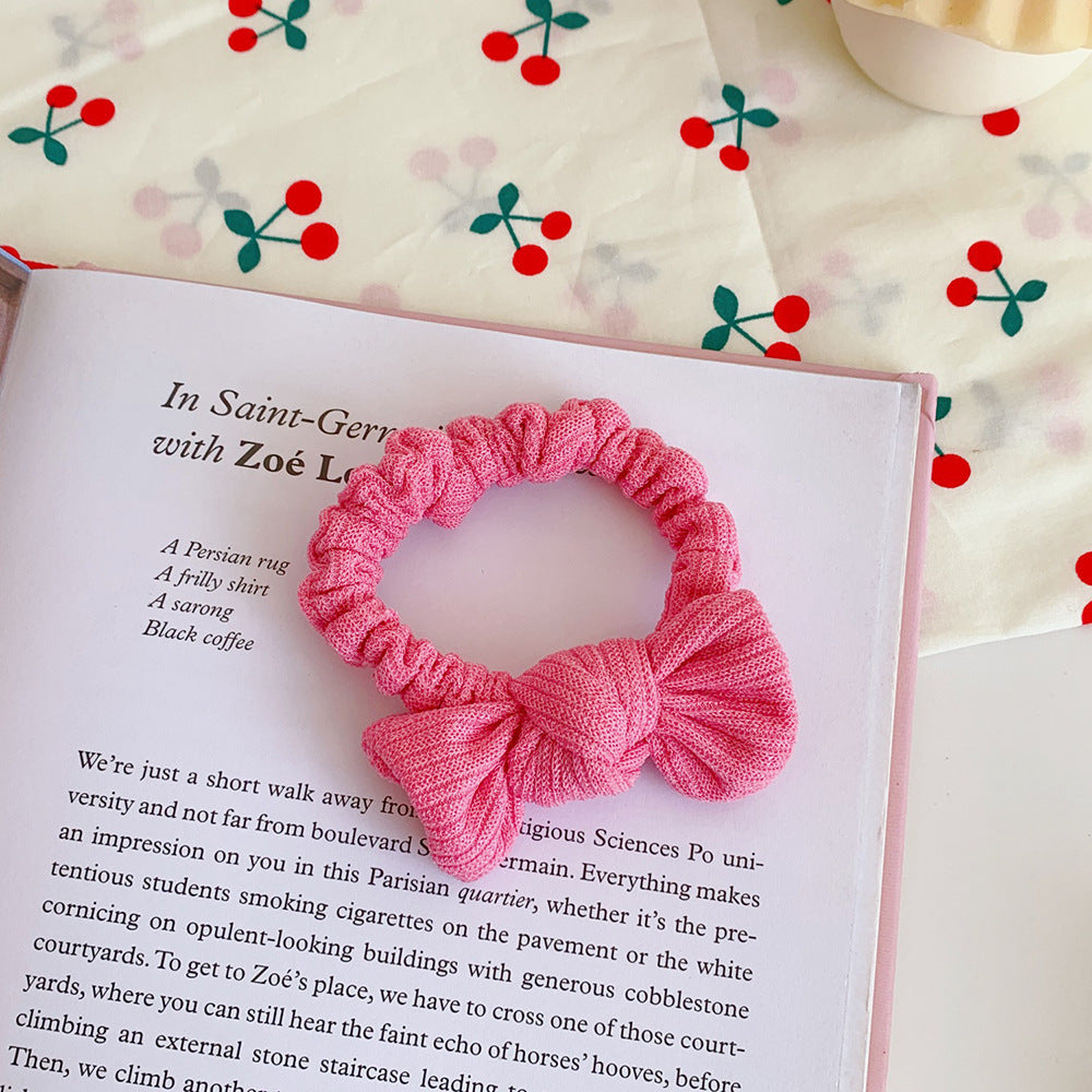 Bow Hair Ring Intestine Rope Hair Accessories