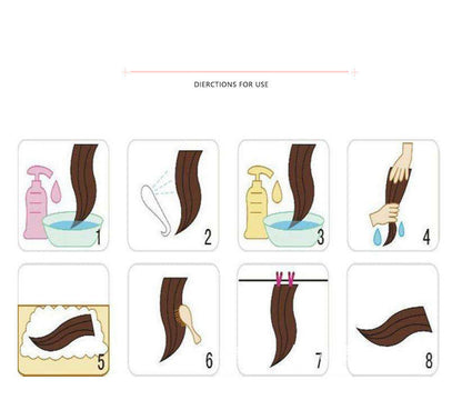 Front Lace Long Curly Chemical Fiber Wig EU & US Style