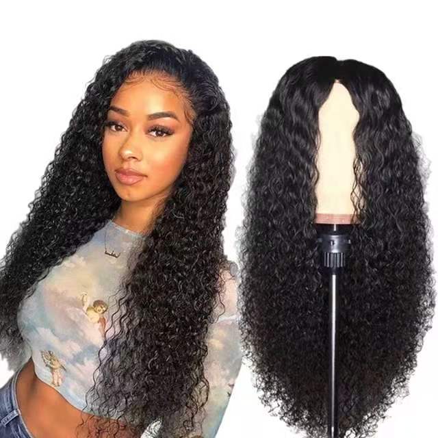 Front Lace Long Curly Chemical Fiber Wig EU & US Style