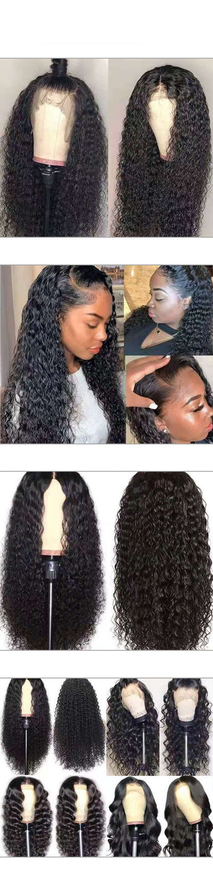 Front Lace Long Curly Chemical Fiber Wig EU & US Style