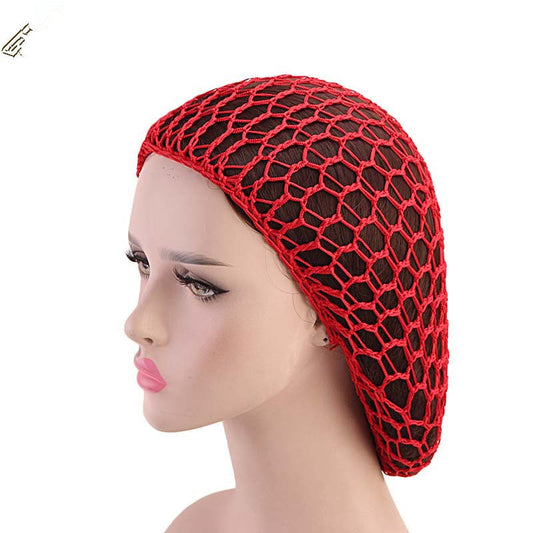 Ladies Hand Crocheted Mesh Night Cap