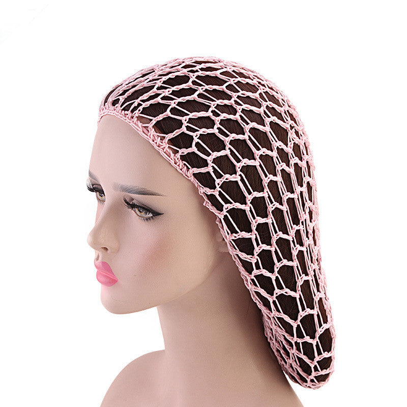 Ladies Hand Crocheted Mesh Night Cap