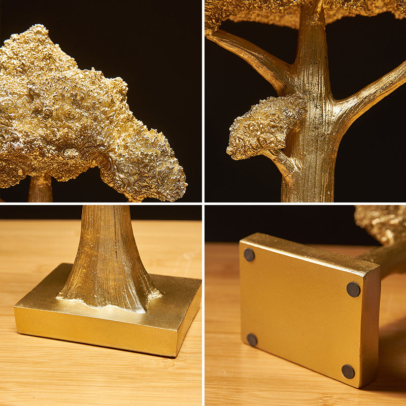 Golden Lucky Tree Decoration, Desk Decor