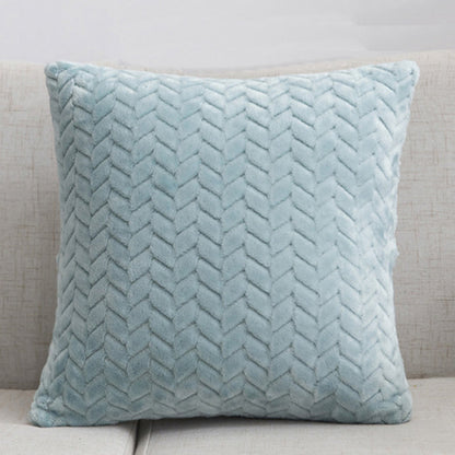 Flannel Solid Color Nordic Cushion Cover