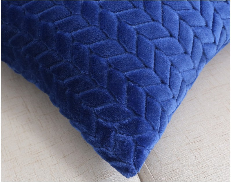 Flannel Solid Color Nordic Cushion Cover
