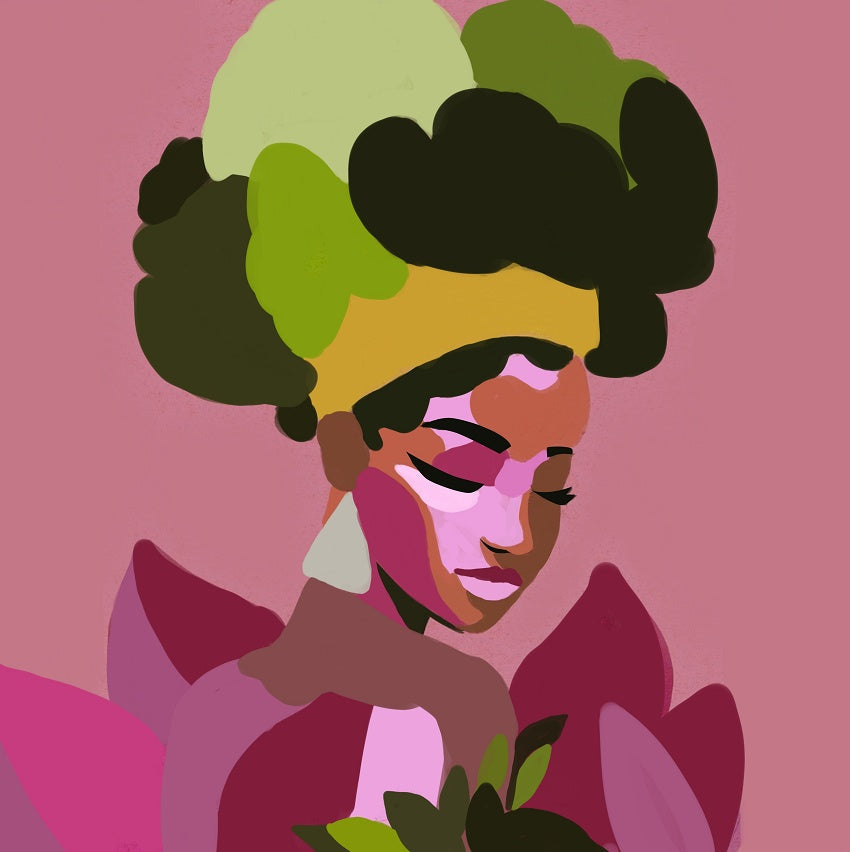 Graffiti Hip Hop African Girl Shower Curtain