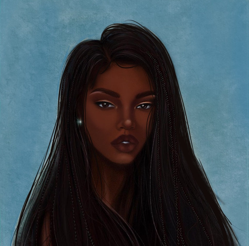 Graffiti Hip Hop African Girl Shower Curtain