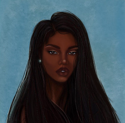 Graffiti Hip Hop African Girl Shower Curtain