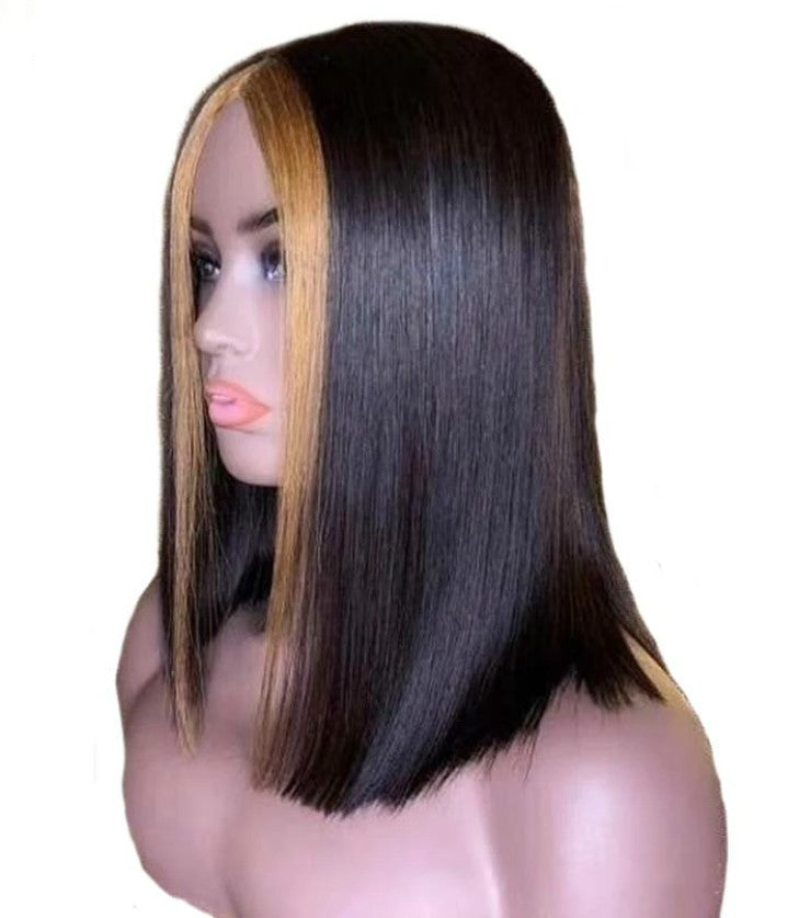 European Style Lace Front Wig Straight Human Hair