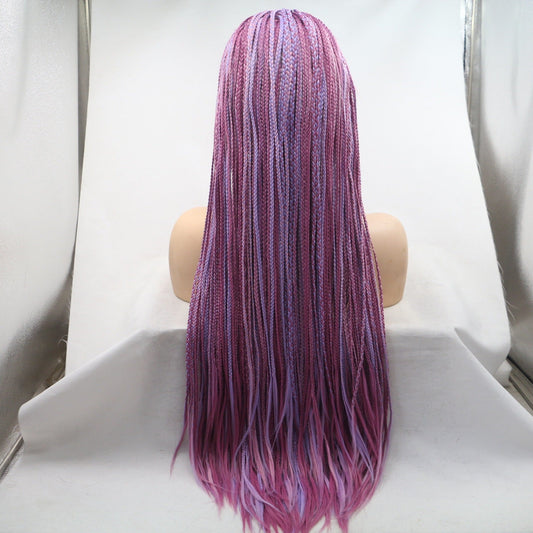 Fashionable Deep Light Purple Long Straight Wig