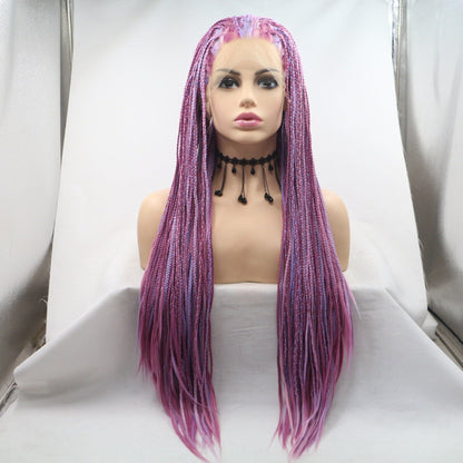 Fashionable Deep Light Purple Long Straight Wig