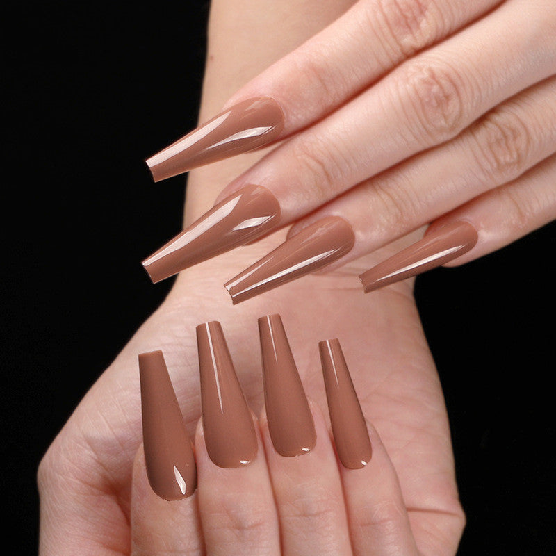 Long Coffin Fake Nails - Variety of Colors Available