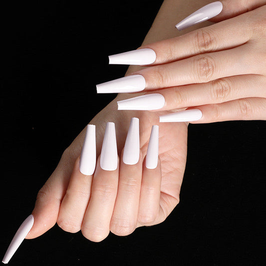 Long Coffin Fake Nails - Variety of Colors Available