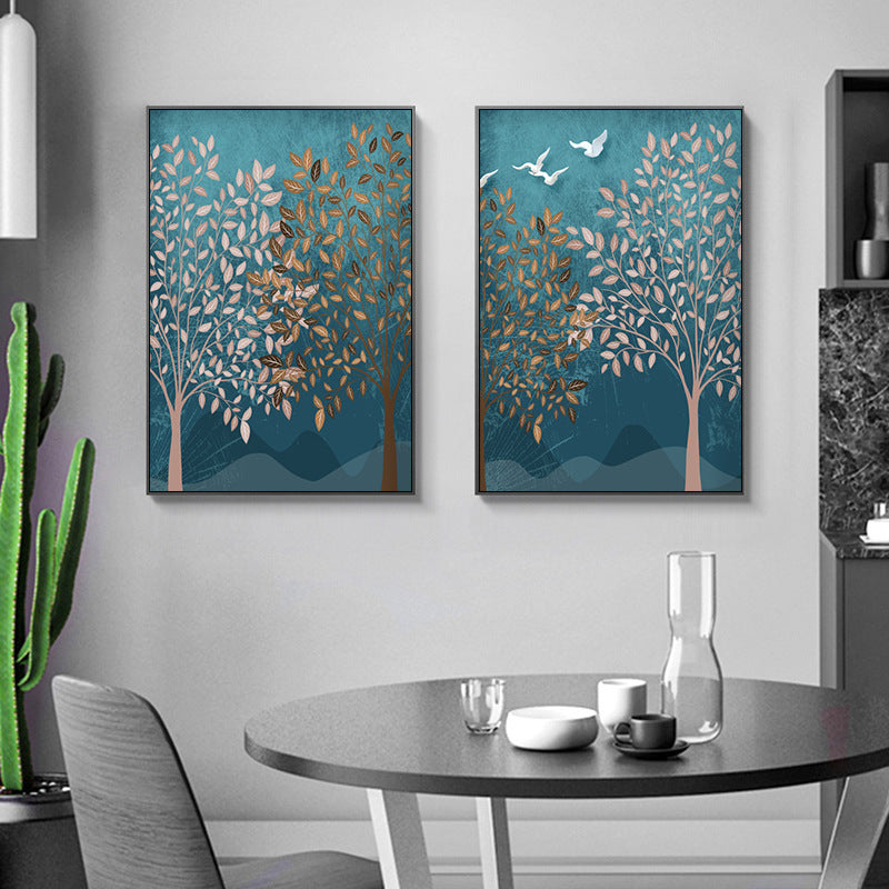 Nordic Forest Landscape Canvas