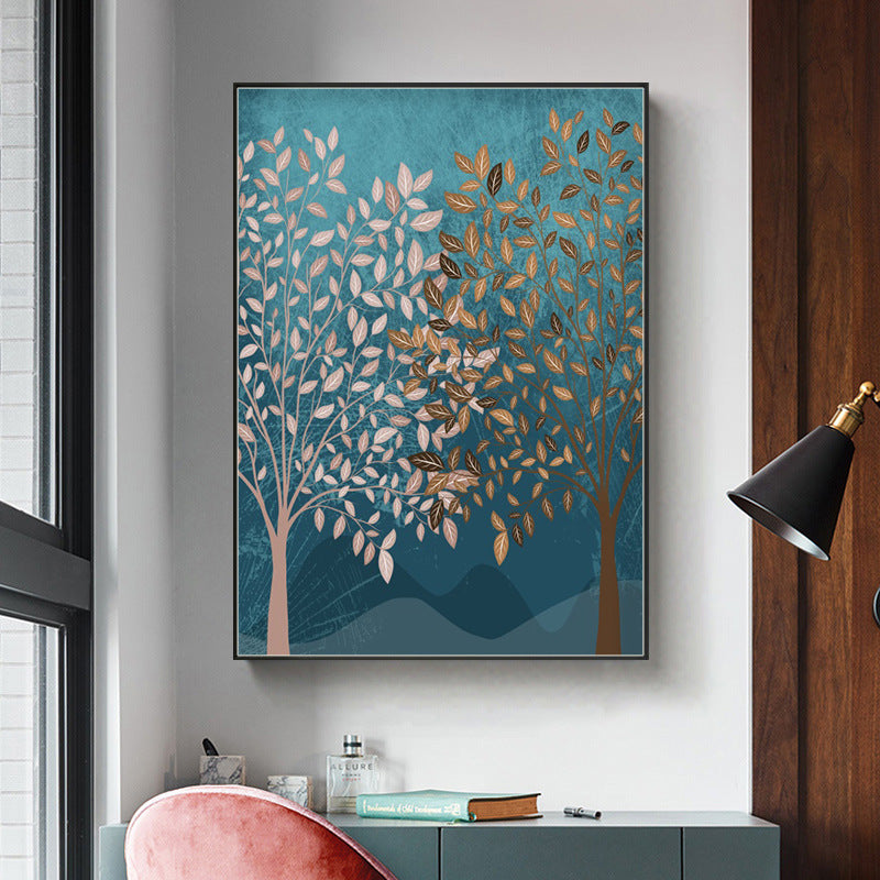 Nordic Forest Landscape Canvas