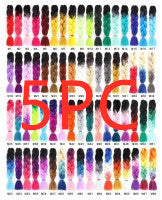 Colorful Ombre Braiding Hair Extensions 24" 100g