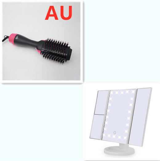 3-In-1 Hot Air Comb: Dryer, Curler, Straightener
