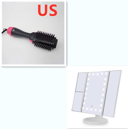 3-In-1 Hot Air Comb: Dryer, Curler, Straightener