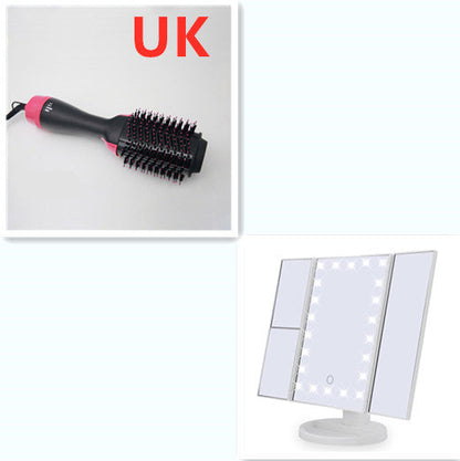 3-In-1 Hot Air Comb: Dryer, Curler, Straightener