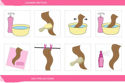 European & American Short Curly Wig Black/Brown