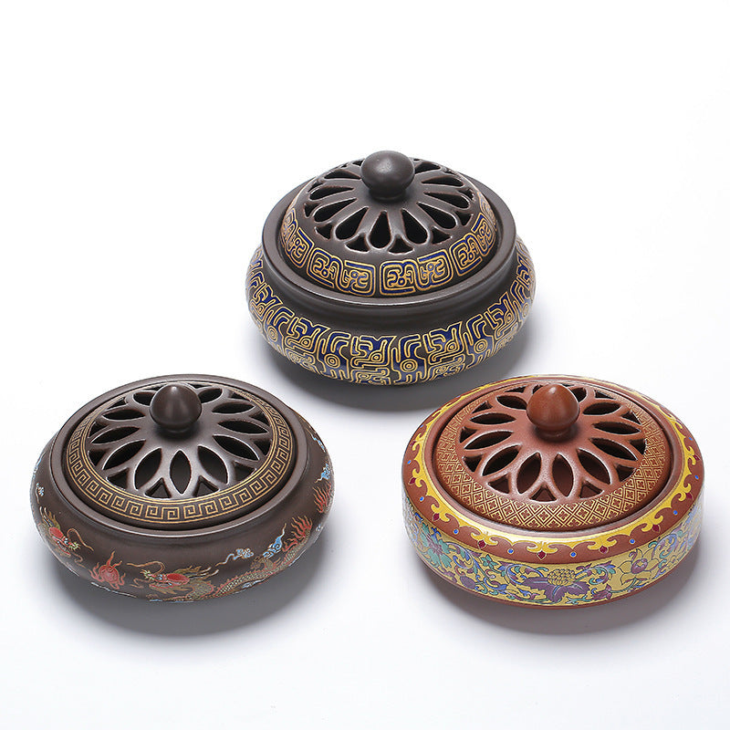 Ceramic Cloisonné Incense Burner, Backward Design