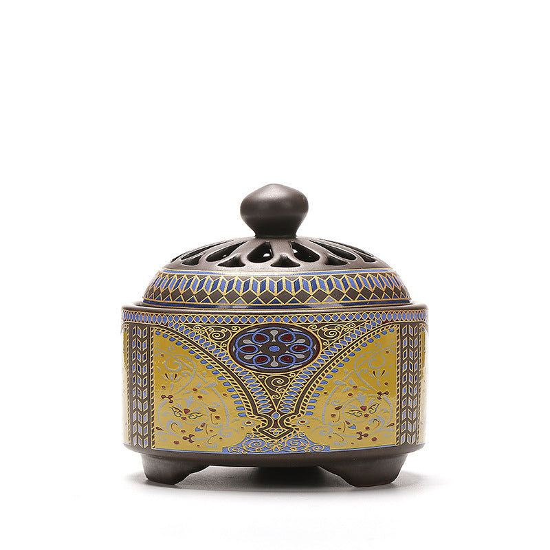 Ceramic Cloisonné Incense Burner, Backward Design