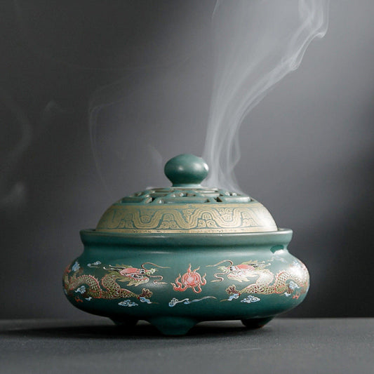 Ceramic Cloisonné Incense Burner, Backward Design