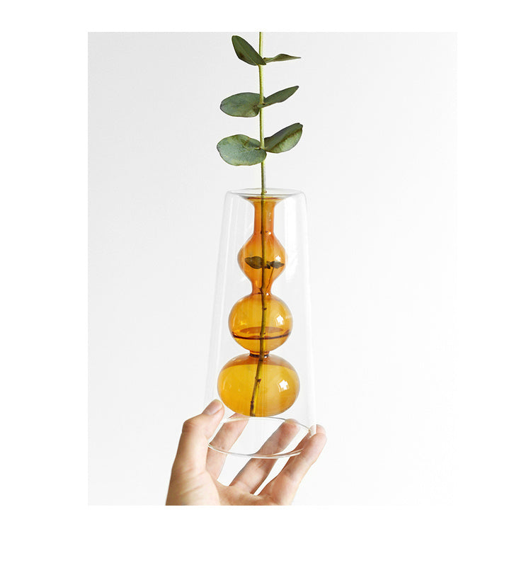 Stained Glass Gourd Vase