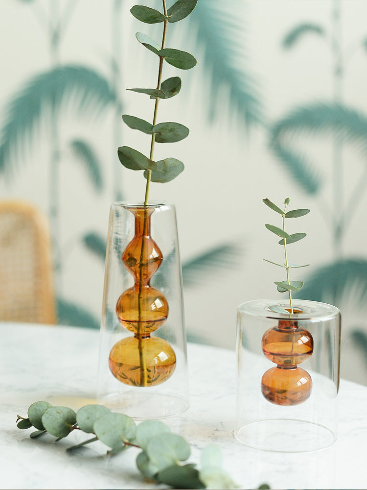 Stained Glass Gourd Vase