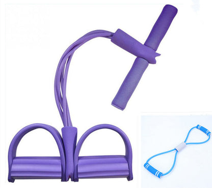 Latex Foot Pedal Resistance Band with Handle