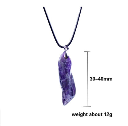 Fantasy Amethyst Dog Teeth Pendant Necklace