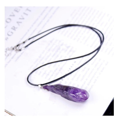 Fantasy Amethyst Dog Teeth Pendant Necklace