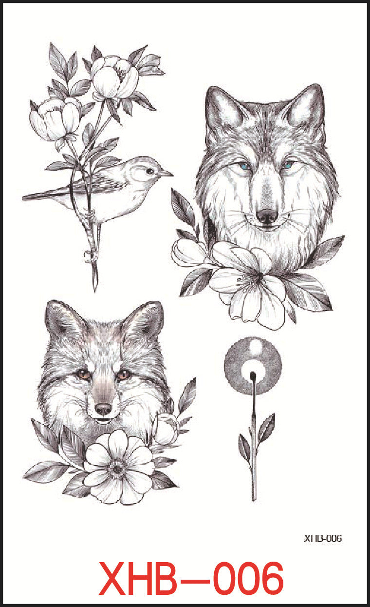 Flower Arm Tattoo Stickers, Night Market Tattoos