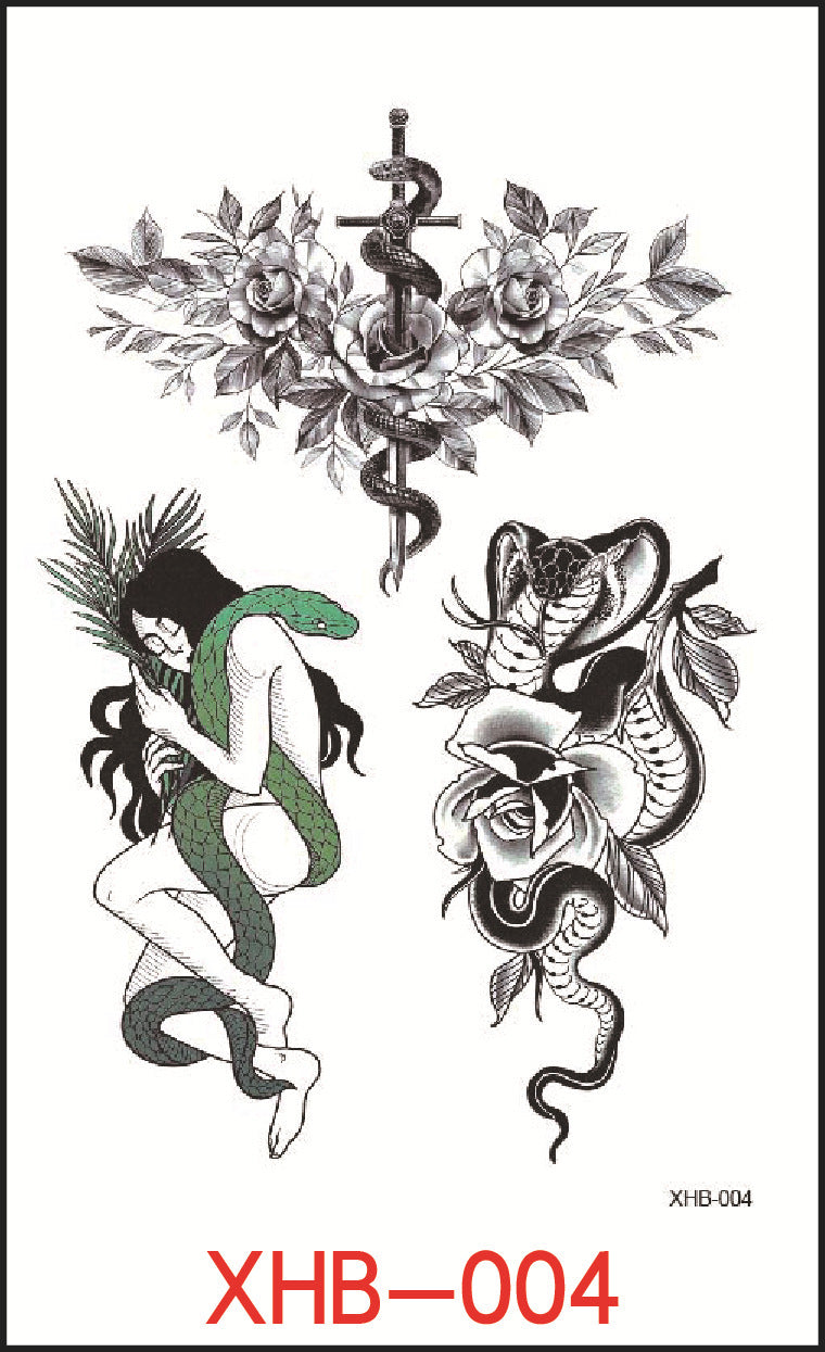 Flower Arm Tattoo Stickers, Night Market Tattoos